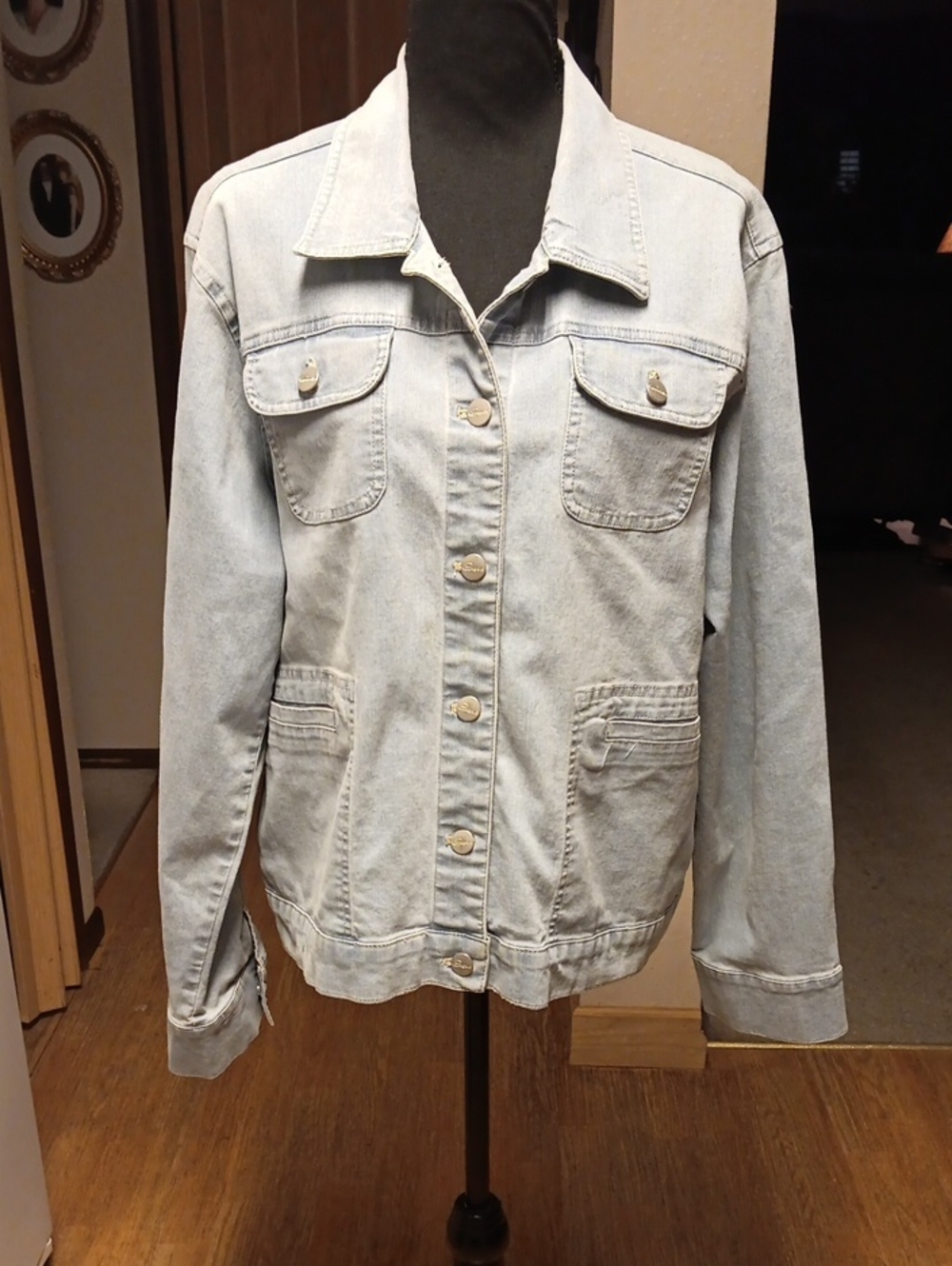 Pappagallo Light Blue Denim Jean Jacket